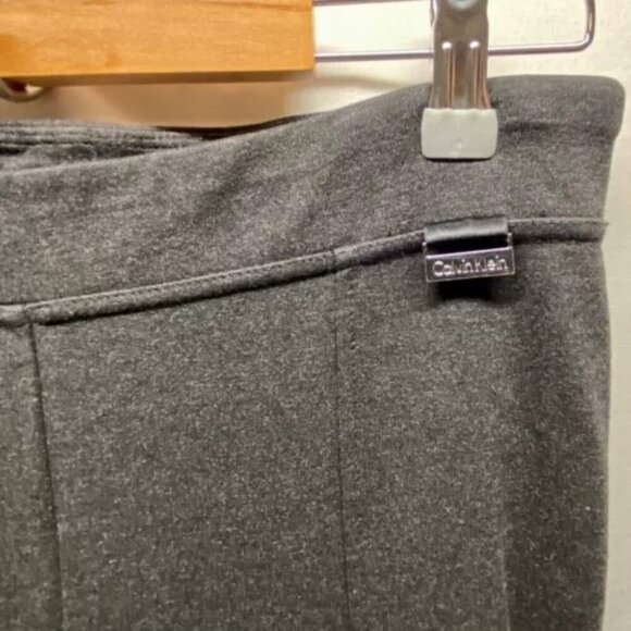 Calvin Klein Women's Career Leggings Pleated Front Gray Small Pull On Casual GUC - Picture 4 of 11